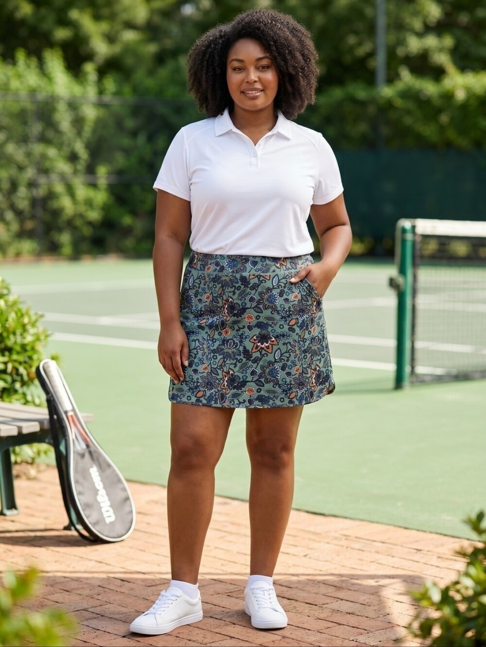 Kimmery Floral Skort With Pockets